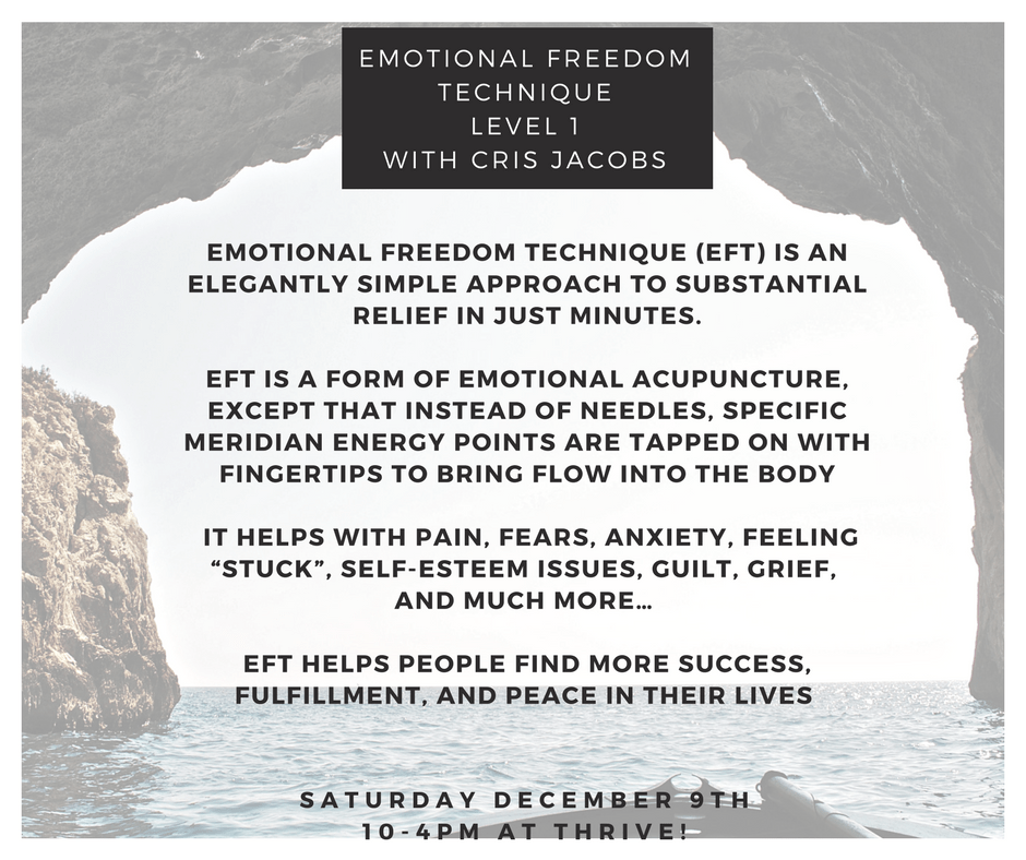 Emotional Freedom Technique (EFT) is an elegantly simple approach used by thousands of practitioners around the world which often brings about substantial relief in just minutes. It help
